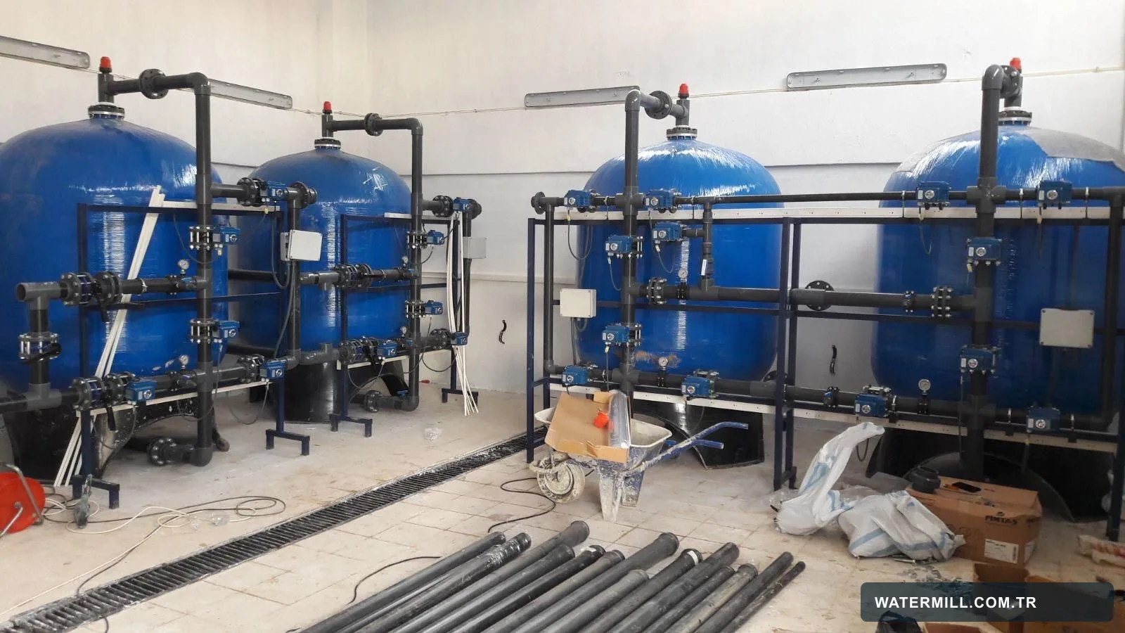 Otomatik ters yıkamalı demir ve mangan giderim filtre tankları