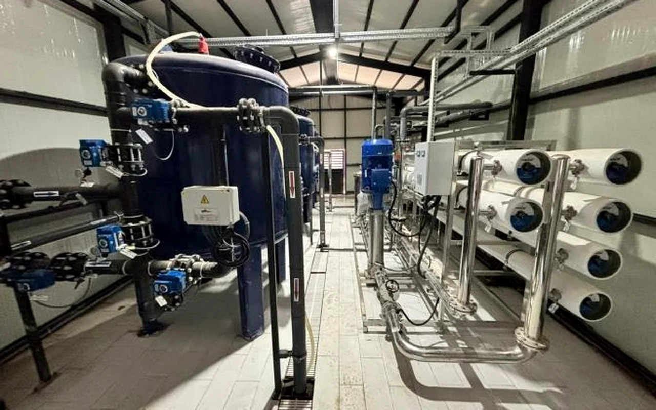 Bozbük Kazıklı içme suyu arıtma tesisindeki WaterMill ters ozmoz ekipmanları