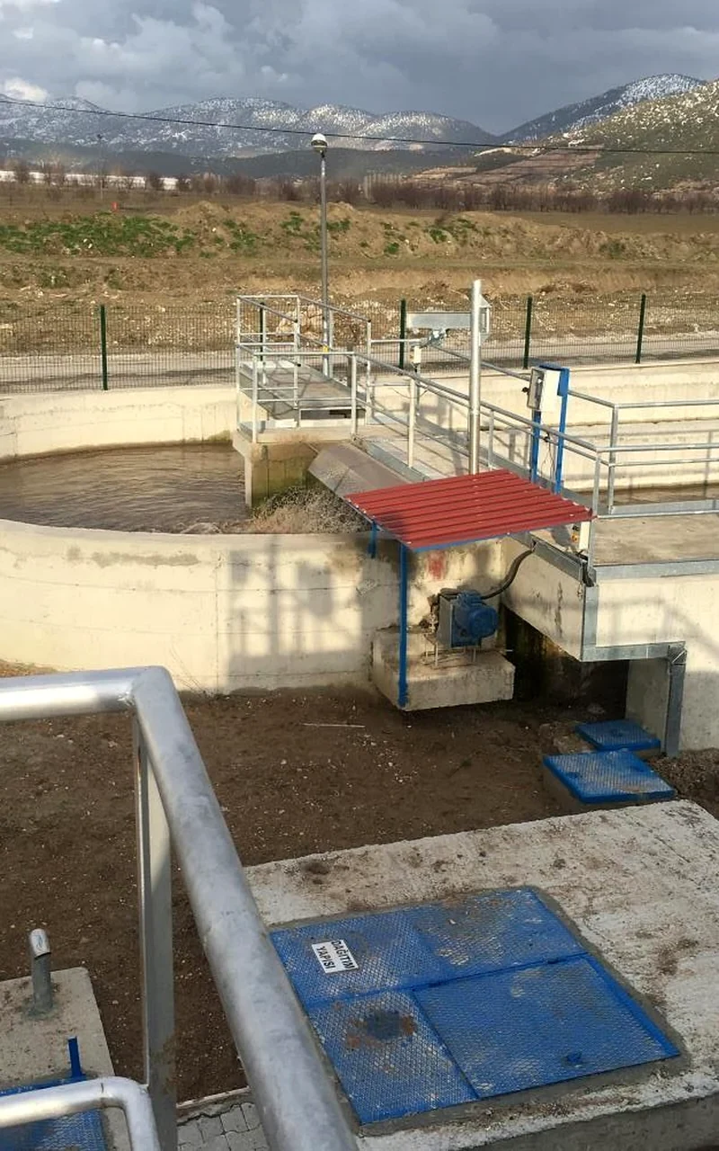 Çameli atıksu arıtma tesisinin genel saha görünümü