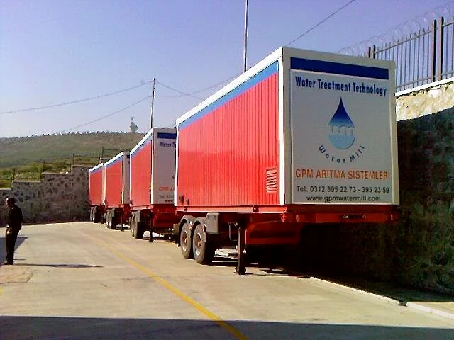 WaterMill mobil su arıtma ünitelerinin saha sevkiyatı