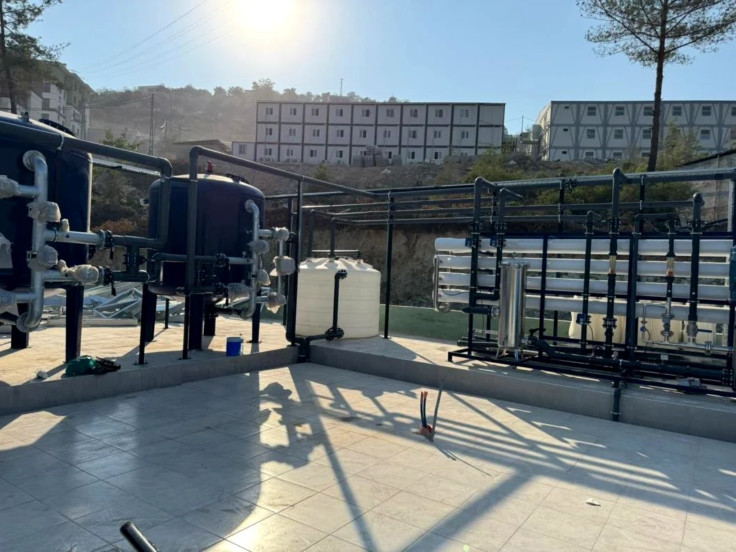 Osmaniye Bahçe projesinde saha kurulumu ve proses ekipmanları